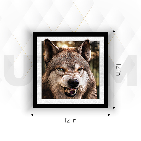 Ultra Wolf Printed 5D Effect Wall Poster Picture Photo Frame