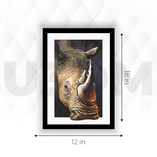 Ultra Rhino Printed 5D Effect Wall Poster Picture Photo Frame