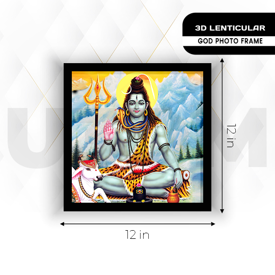 Ultra Shiva 3D Lenticular Effect God Wall Poster Picture Photo Frame