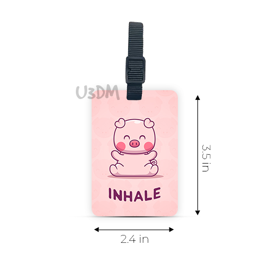 Ultra Funny Piggy Travel 3D Lenticular Suitcase Luggage ID Tags - Set of 2