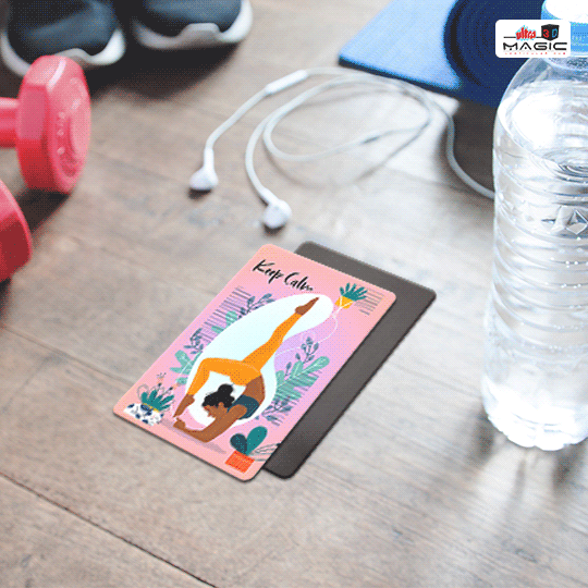 Ultra Be Calm Do Yoga 3D Lenticular Kids Family Gift Fridge Magnet