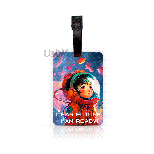 Ultra Future Space 3D Lenticular School Luggage Bag Label ID Tags Set of 2