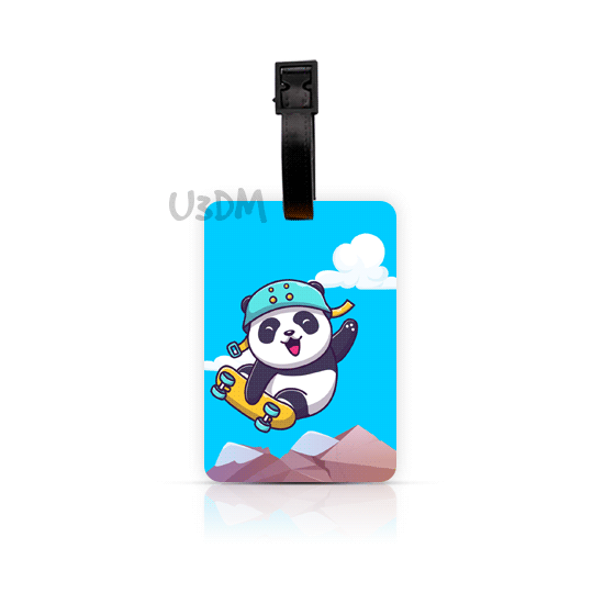 Ultra Panda Kids Travel Boom 3D Lenticular School Luggage Bag Tags Set of 3