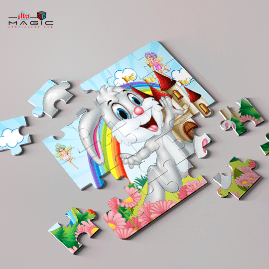 Ultra Rabbit Animal 3D Kids Educational Lenticular 24 Pieces Jigsaw Puzzle - Age 5 Years Old Above