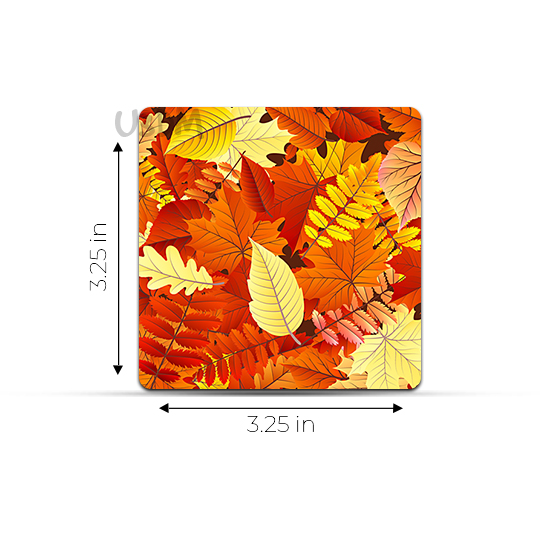 Ultra Maple Leaves 3D Lenticular Table Coffee Tea Drink Cup Coaster Mat Gift Set of 4 with Stand