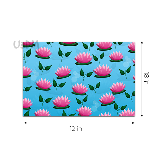 Ultra Lotus 3D Lenticular Heat Resistant Anti Slip Dining Table Placemat Gift Set of 4