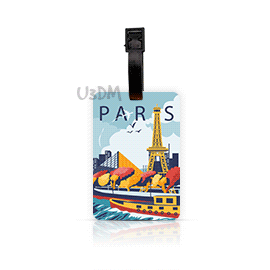 Ultra City Theme 3D Lenticular Suitcase Luggage Bag ID Tags Set of 4