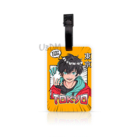 Ultra Space Anime 3D Lenticular School Luggage Bag ID Tags Set of 4