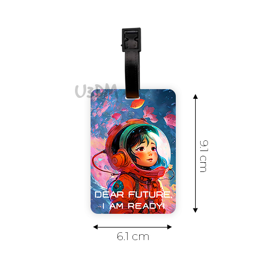 Ultra Space Anime 3D Lenticular School Luggage Bag ID Tags Set of 4