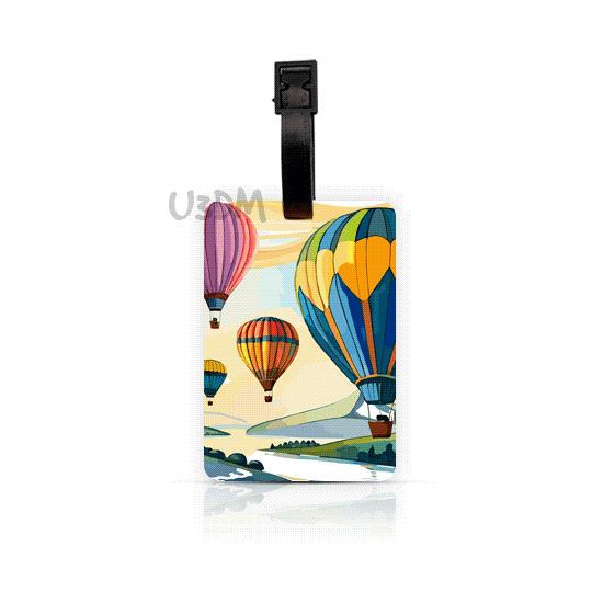 Ultra Travel Theme 3D Lenticular Suitcase Luggage Bag ID Tags Set of 4