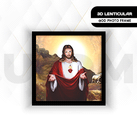 Ultra Jesus 3D Lenticular Effect God Wall Poster Picture Photo Frame