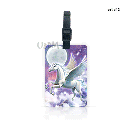 Ultra Unicorn Travel 3D Lenticular Label Luggage ID Tags - Set of 2