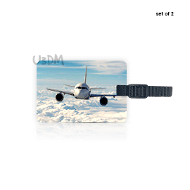 Ultra Airplane Travel 3D Lenticular Suitcase Luggage ID Tags - Set of 2