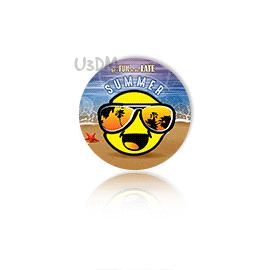 Ultra Emoticon Summer Beach Vacation 3D Lenticular Kids Family Gift Fridge Magnet