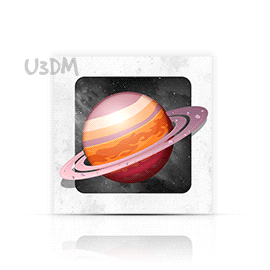 Ultra Saturn Planet Printed 5D Effect Wall Art Poster Picture Photo